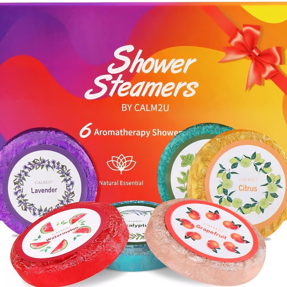 NWT Shower Steamers Aromatherapy Shower Bombs by CALM2U New in Box